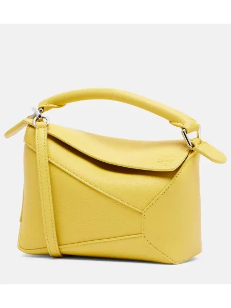 Geanta de piele Loewe din piele galben