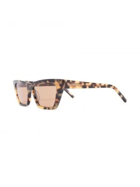 Sluneční brýle Saint Laurent Eyewear hnědé