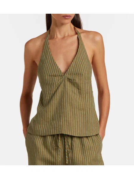 Top Staud de in cu gât halter verde