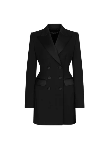 Płaszcz Dolce And Gabbana wełniany czarny