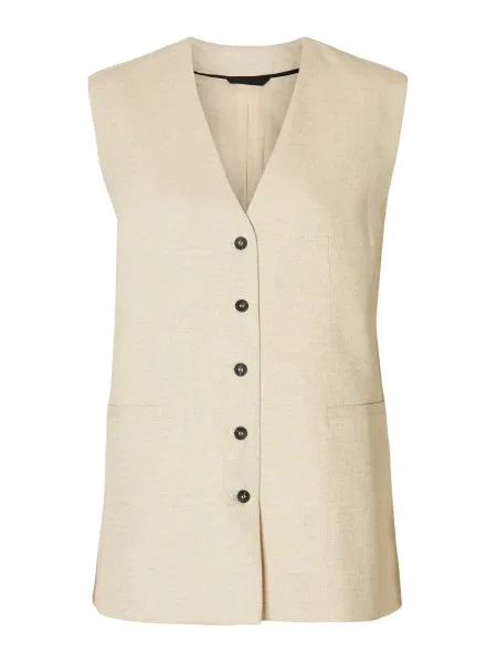 SELECTED FEMME Prsluk od odijela SLFMARA pijeska