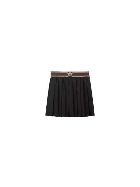 Spódnica mini Versace wełniana czarna
