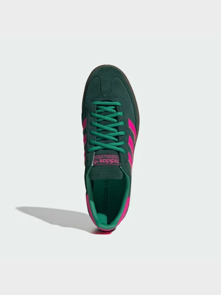 Кожаные кеды Adidas зеленые