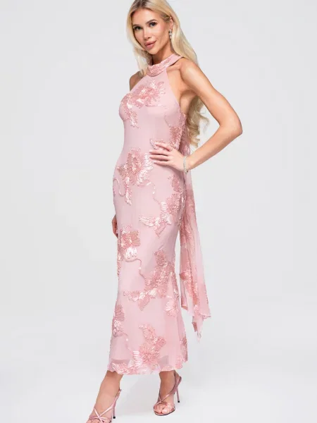 Rochie maxi Edoti cu aplicații