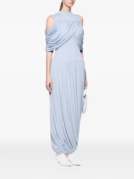 Maxi rochie maxi Chats By C.dam drapată de costum albastru