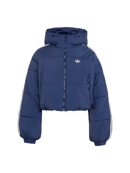 ADIDAS ORIGINALS Zimska jakna Adicolor tamno plava bijela