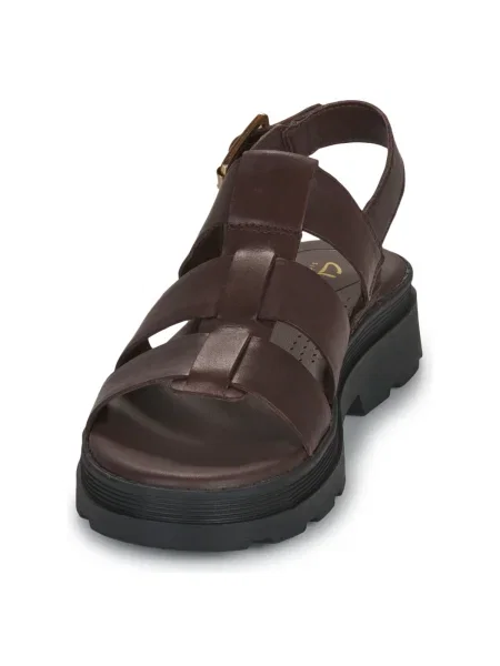 Pantofi Clarks cu bretele maro