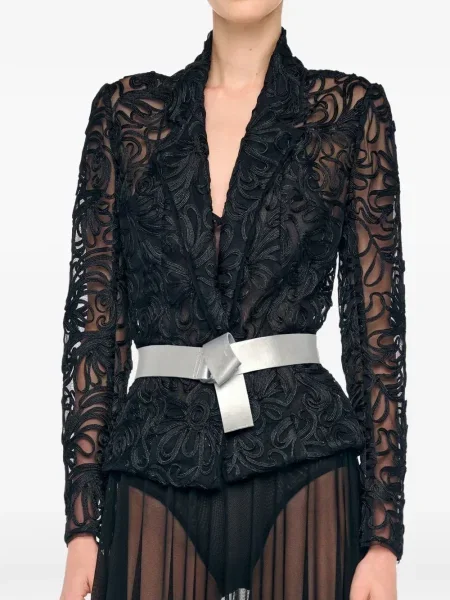 Remen Norma Kamali srebrena