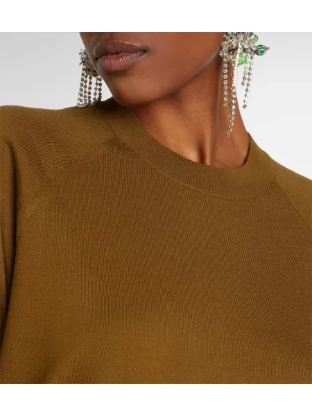 Pulover Dries Van Noten de lână verde