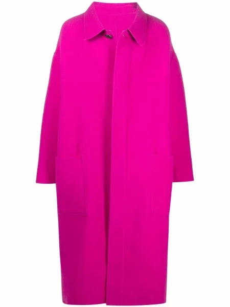 Palton Ami Paris de lână roz
