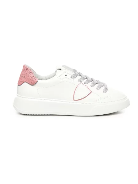 Philippe Model Buty Kobieta 39 EU Różowe Sneakersy biały