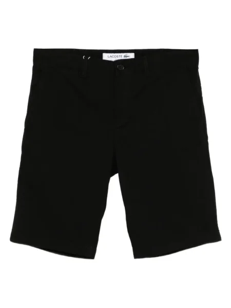 Pantaloni scurți Lacoste cu broderie negru
