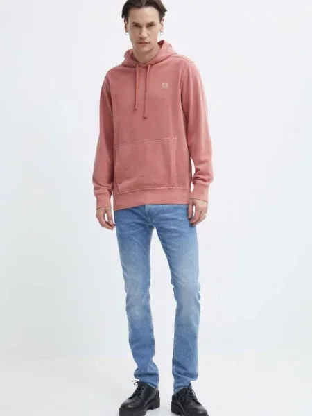 Pulover Timberland s kapuco roza