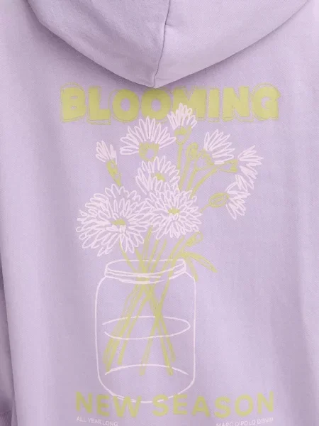 Кофта Marc O'Polo з капюшоном однотонна фіолетовий