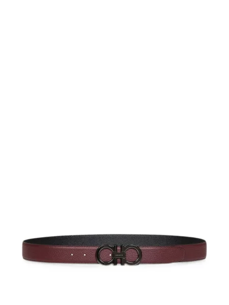 Cu centură reversibil curea Ferragamo din piele roșu