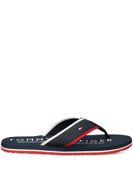 Papuci Tommy Hilfiger cu dungi albastru