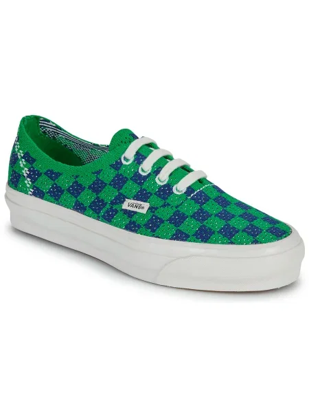 Pantofi Vans în carouri verde