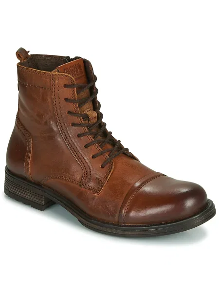 Bőr félcipo Jack & Jones barna
