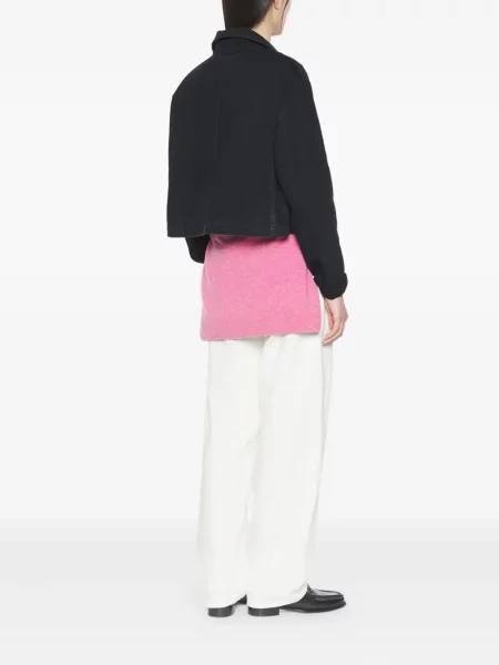 Džínová bunda Maison Kitsuné černá