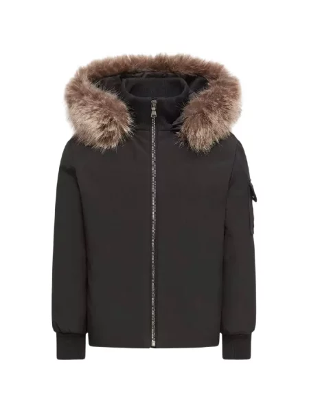 Kurtka puchowa dziecięca Moncler Enfant czarna