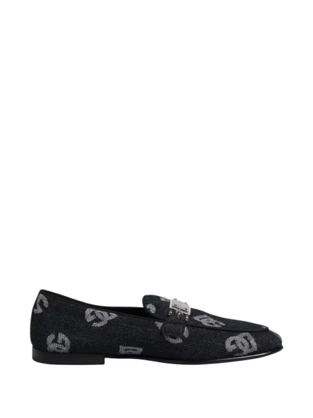 Pantofi loafer Dolce & Gabbana cu imagine cu cataramă albastru