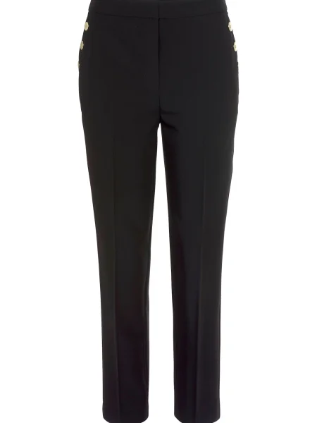 LASCANA Pantaloni cu dungă negru