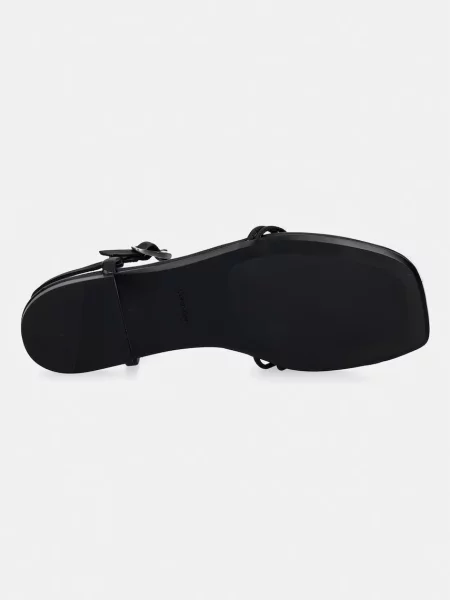 Calvin Klein női szandál SQUARE FLAT SANDAL STRAP LTH fekete