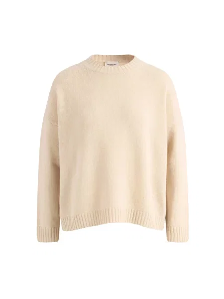 Sweter Weekend Max Mara wełniany beżowy