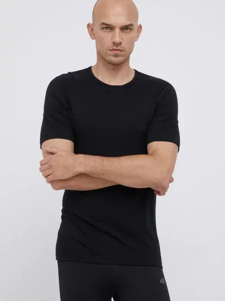 Icebreaker Tricou de lână negru