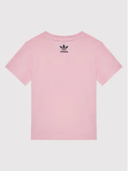 Sada tričko a sportovní šortky adidas růžové