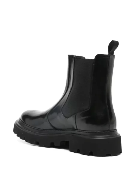 Botine chelsea Corneliani cu platformă negru