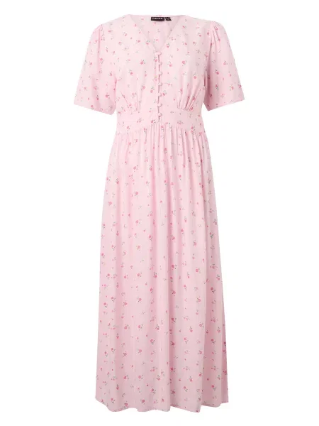 PIECES Rochie de vară PCTALA / roz / roz verde