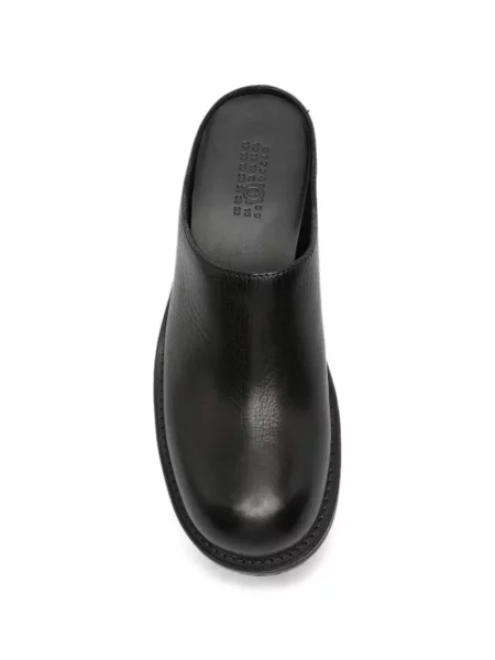 Δερμάτινα mules Mm6 Maison Margiela μαύρο