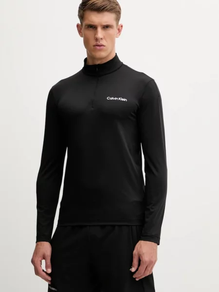 Tréninkové tričko s dlouhým rukávem Calvin Klein Performance černá