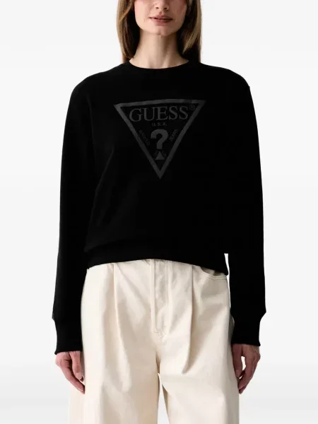 Pulover Guess cu imagine negru