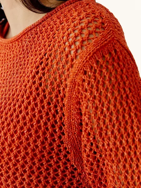 Oui Svetr tmavě oranžová