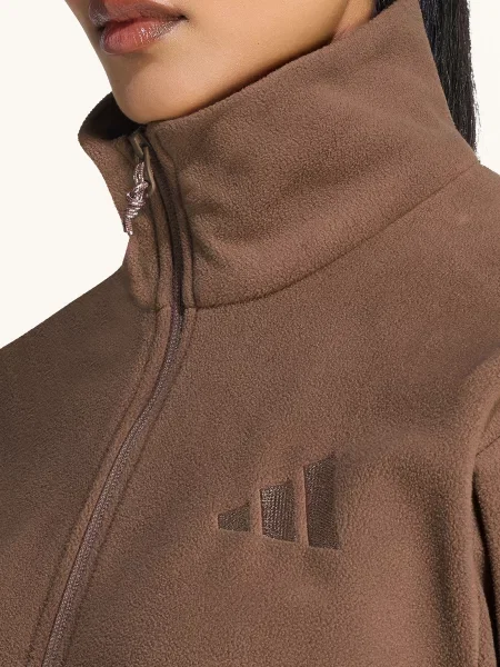 Adidas Terrex Fleecová Mikina Terrex Multi Climawarm Full hnědá