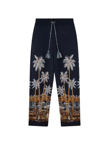 Pantaloni Alanui tricotate alergare albastru