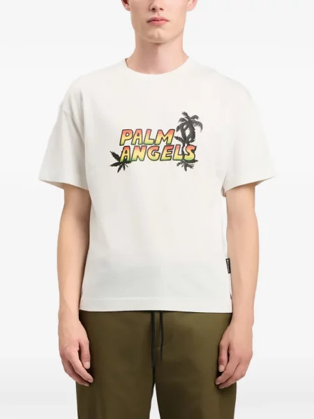Grafic tricou Palm Angels cu autograf