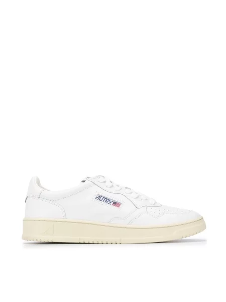Sneakersy Autry skórzane białe