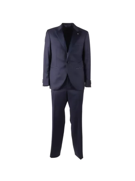 Costum Luigi Bianchi Mantova de lână albastru