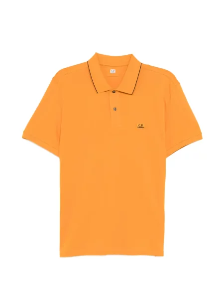 Polo C.p. Company cu broderie portocaliu
