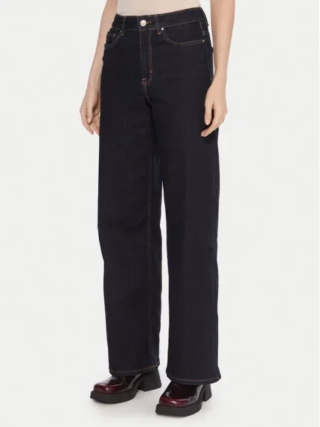 ONLY Jeansy Madison Granatowy Wide Leg