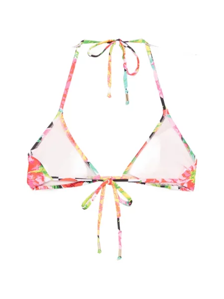 Top Moschino cu model floral cu imagine roz