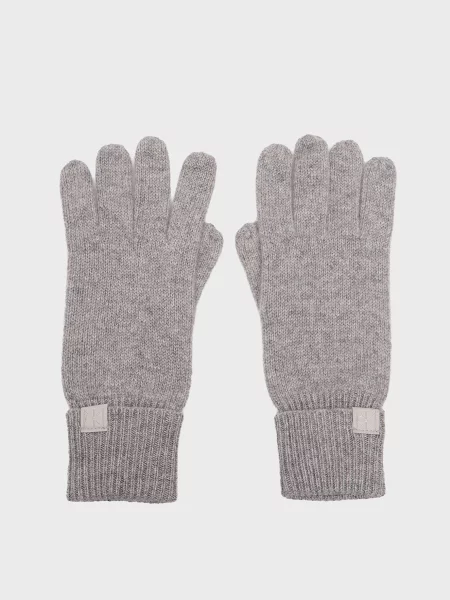 Кашемірові рукавички Calvin Klein сірі
