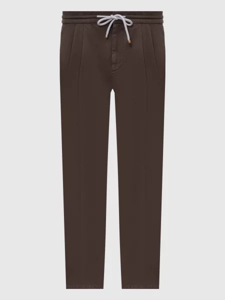 Брюки Brunello Cucinelli коричневые