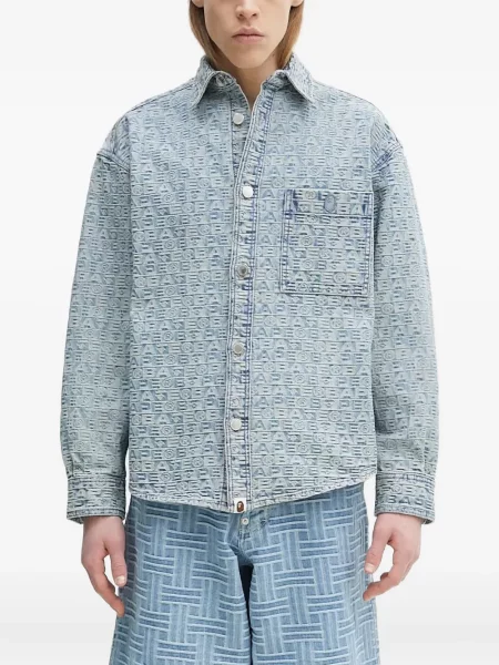 Geacă de blugi A Bathing Ape® cu imagine albastru