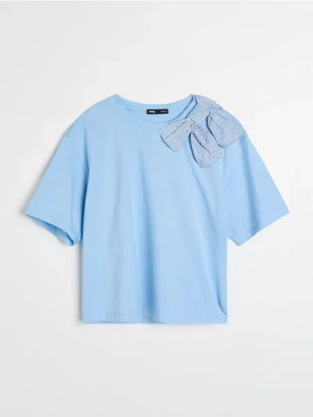 Футболка з декоративним бантом other