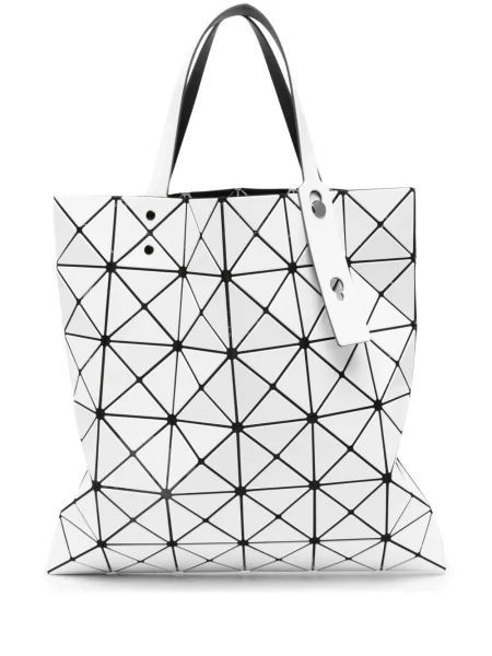 Geantă Bao Bao Issey Miyake cu imprimeu geometric alb