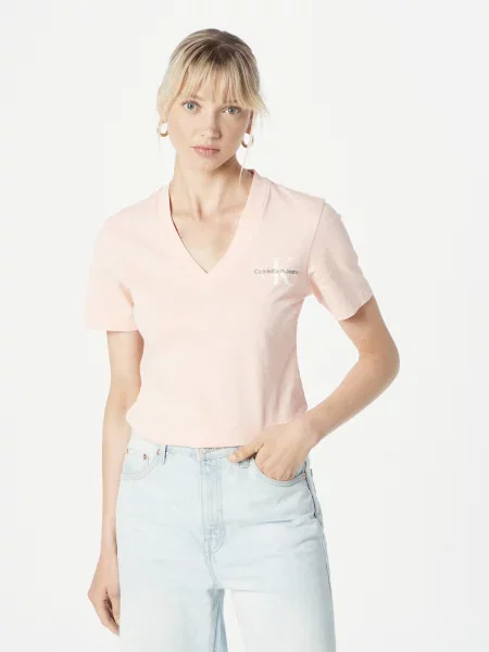 Majica Calvin Klein Jeans ružičasta